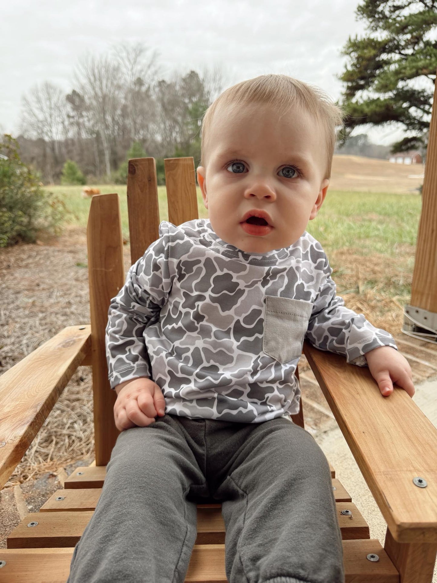 Pocket Tee (Gray Camo)