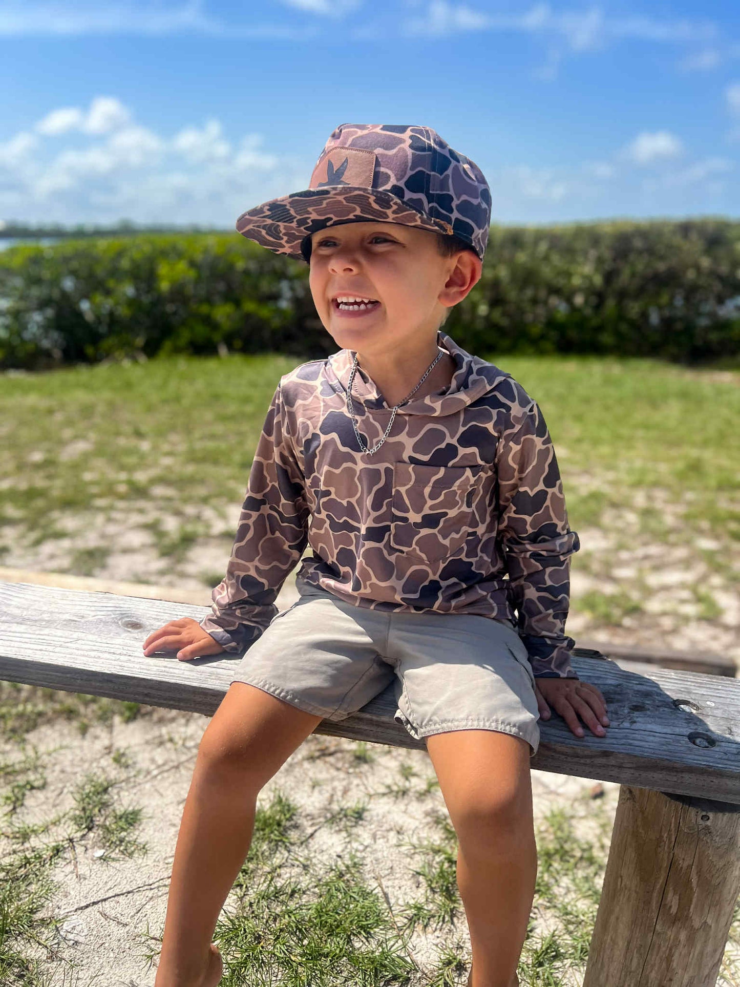 Coffee Camo Fishing Shirt