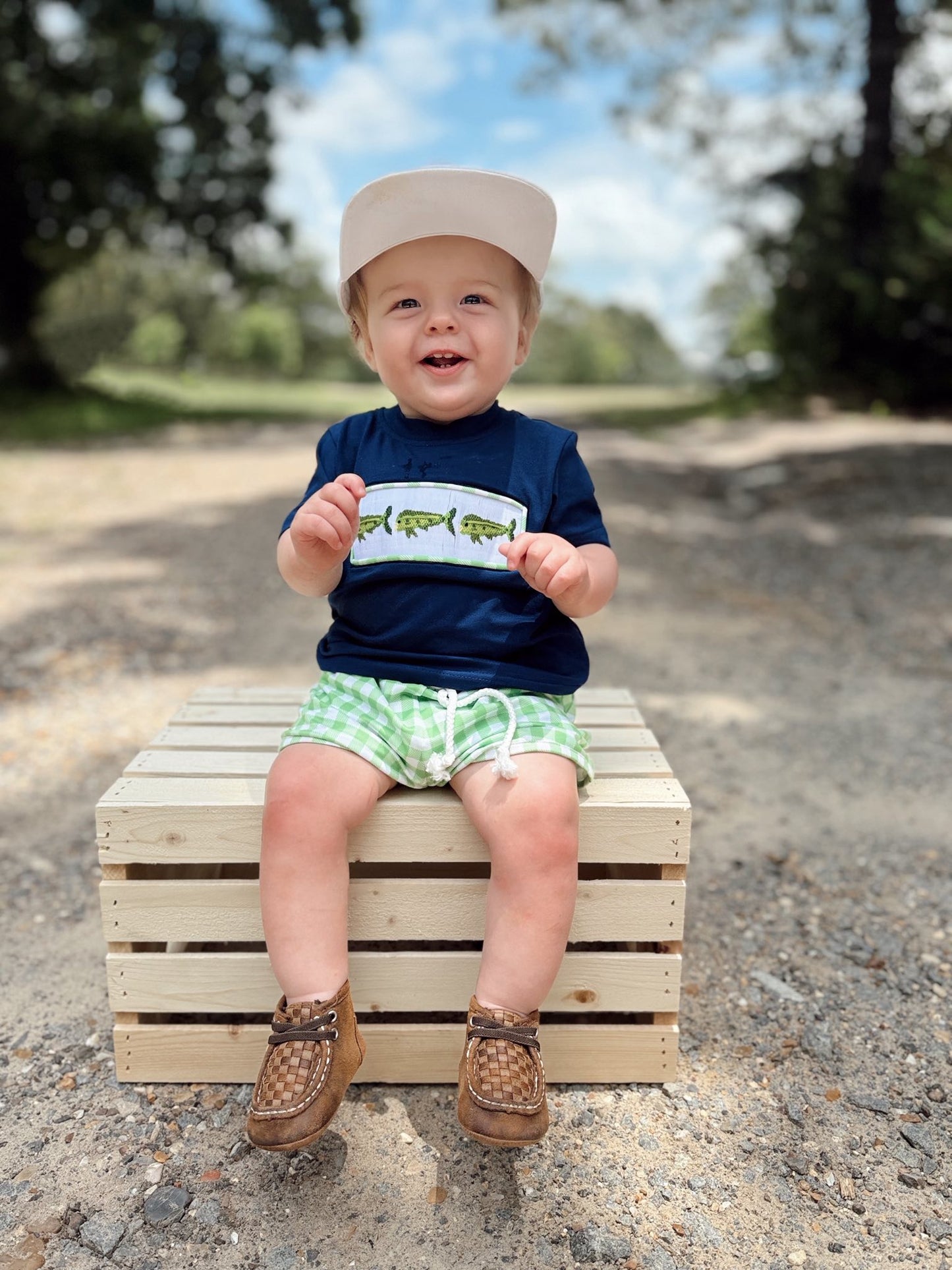 Lime Green Mahi Smocked SET