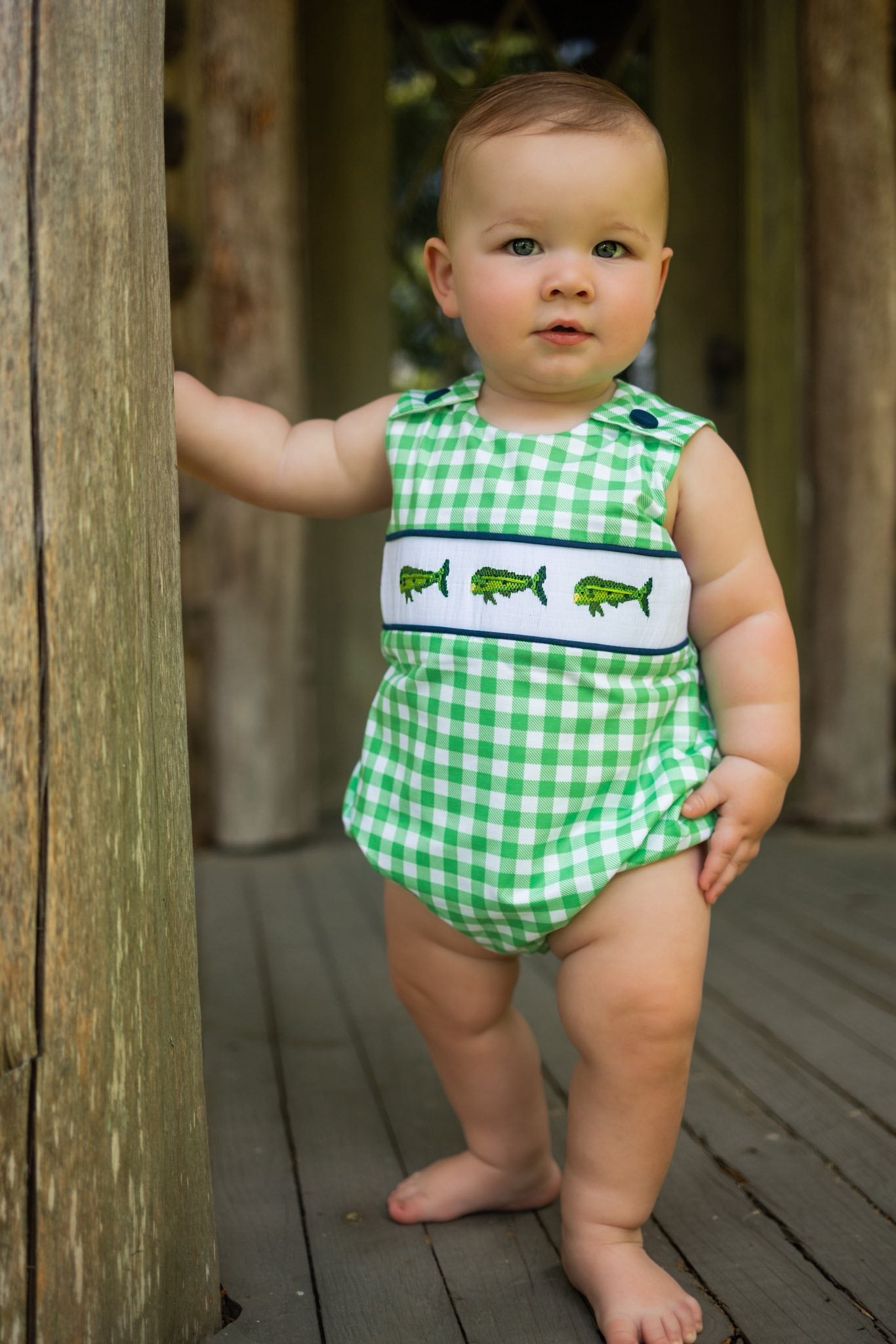 Lime Green Mahi Smocked Bubble