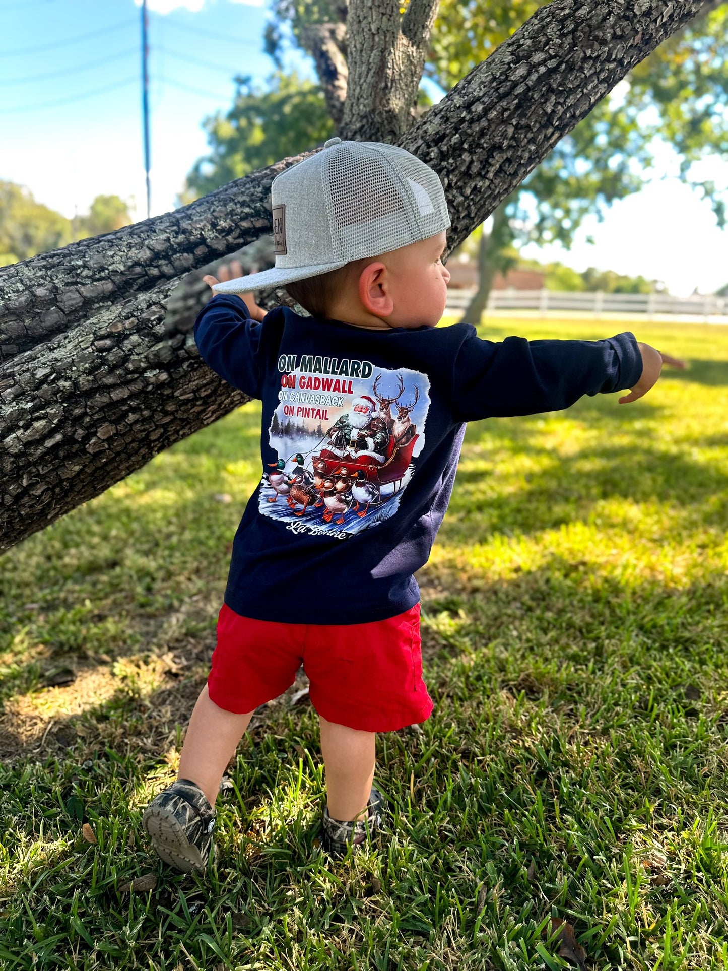 Christmas Mallard Sled Tee