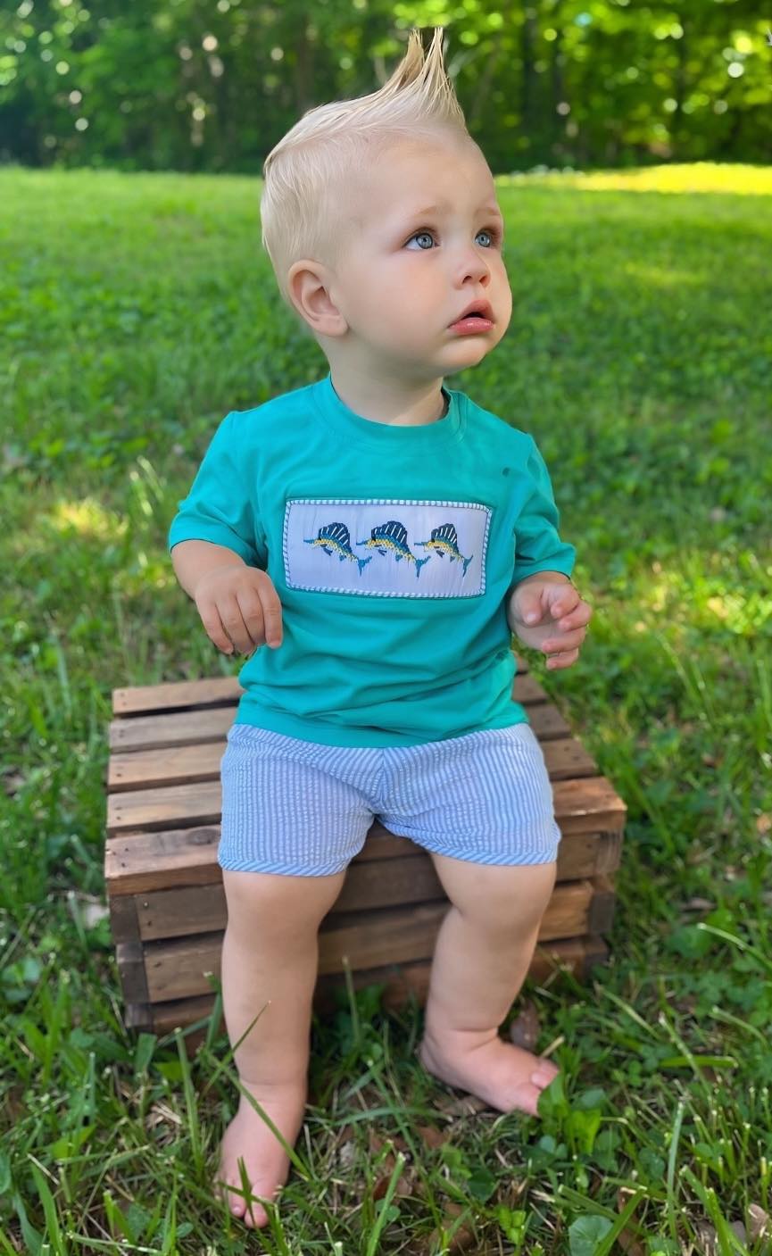 Smocked Marlin Set
