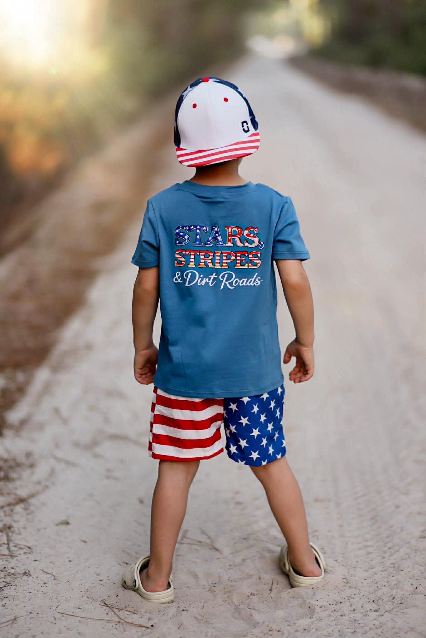 Stars,Stripes & Dirt Roads Tee