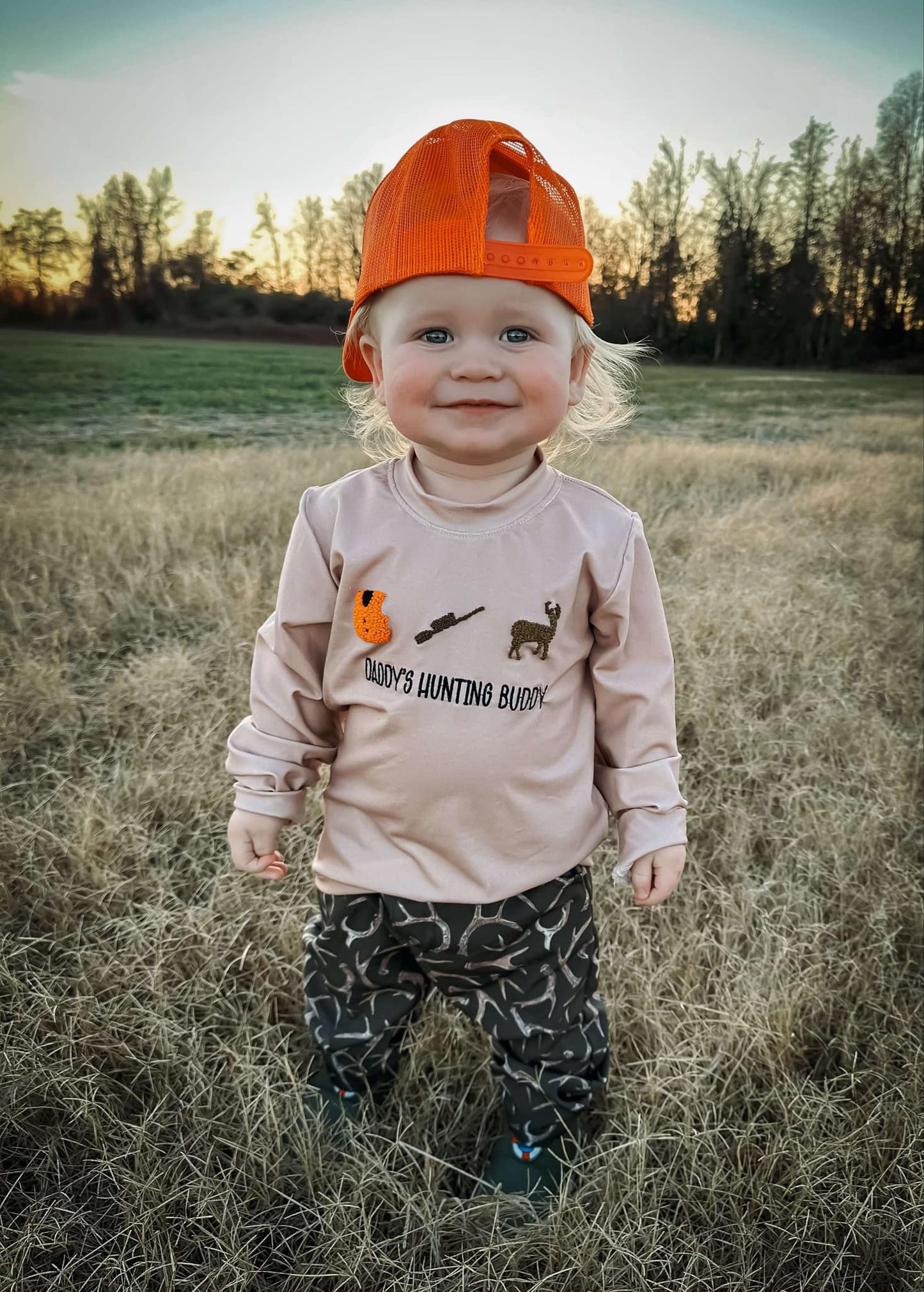 Daddy's Hunting Buddy French Knot Shirt