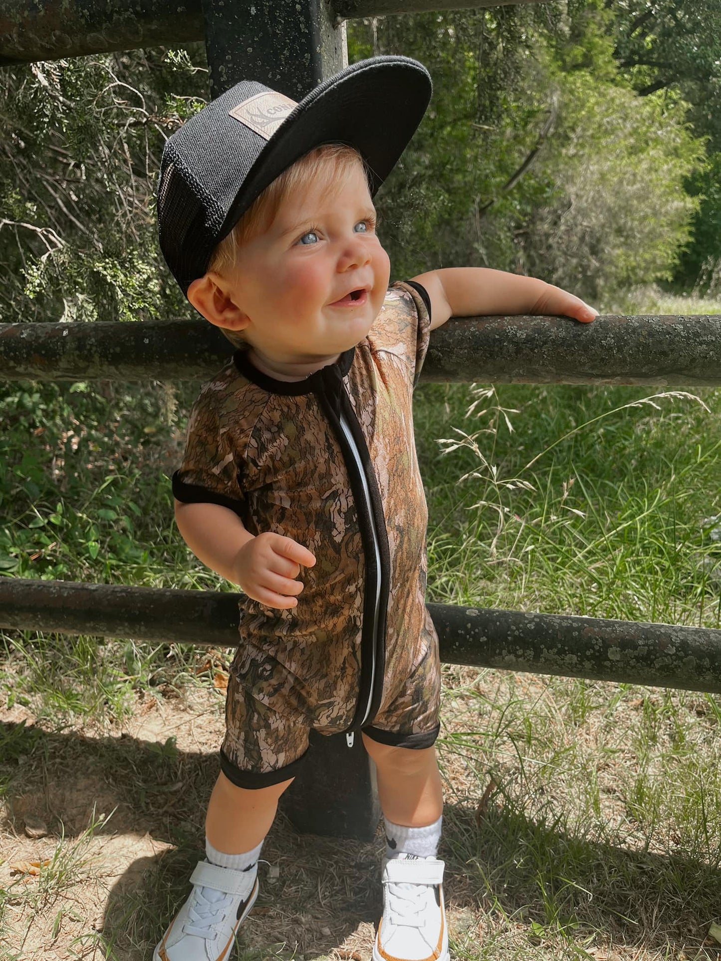 Wood Bark Camo Bamboo Zippy
