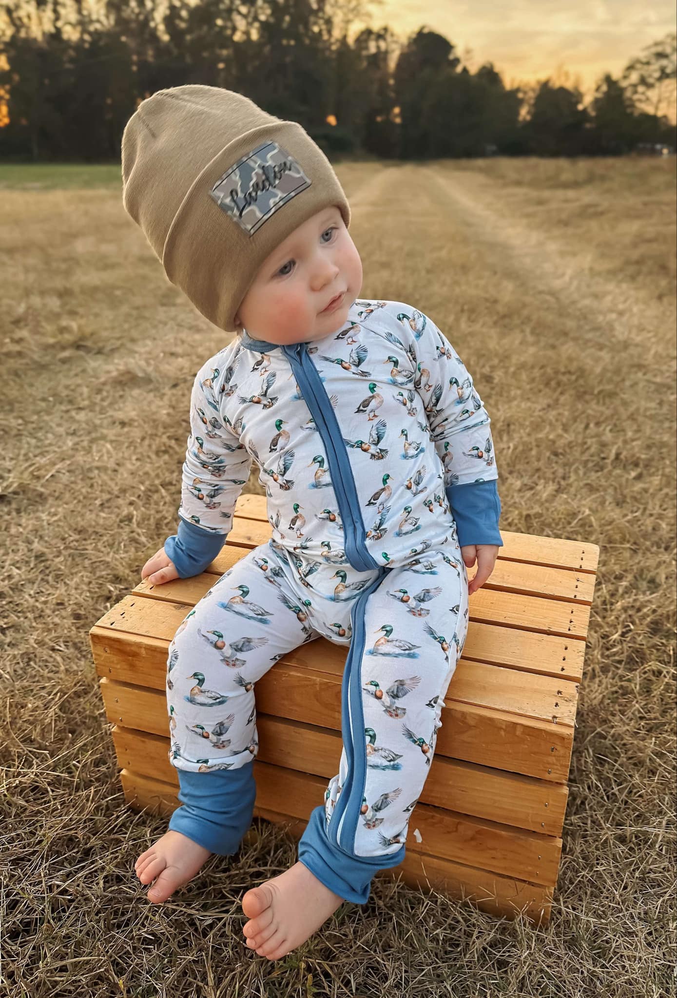 Jackson's Blue Mallard Bamboo Zippy
