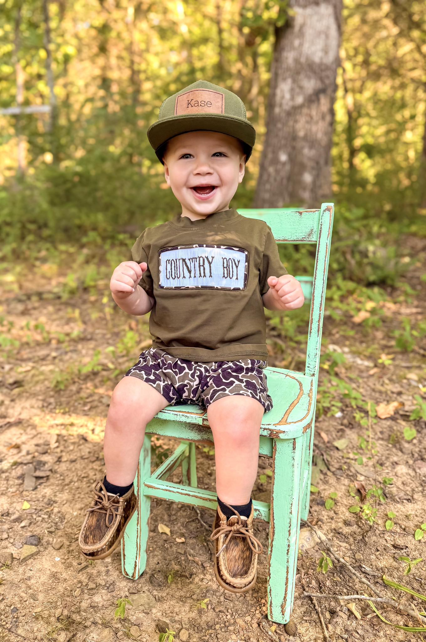 Country Boy Smocked Set