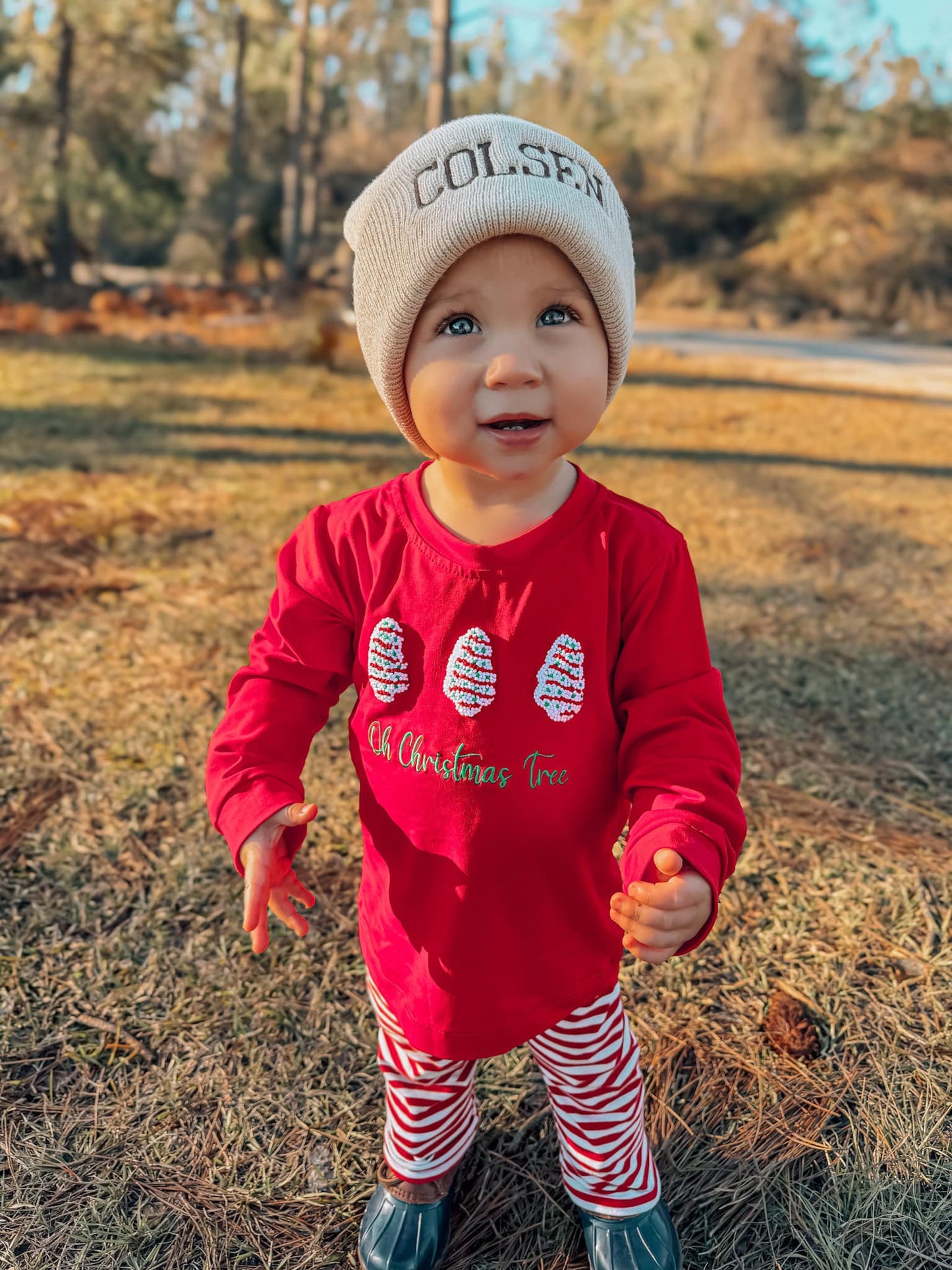 Oh Christmas Tree French Knot Shirt