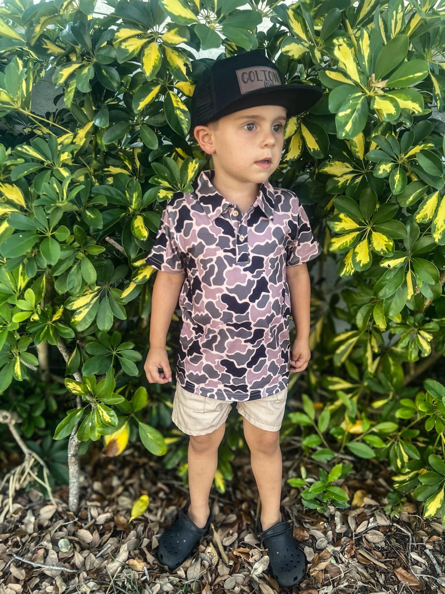 Coffee Camo Polo