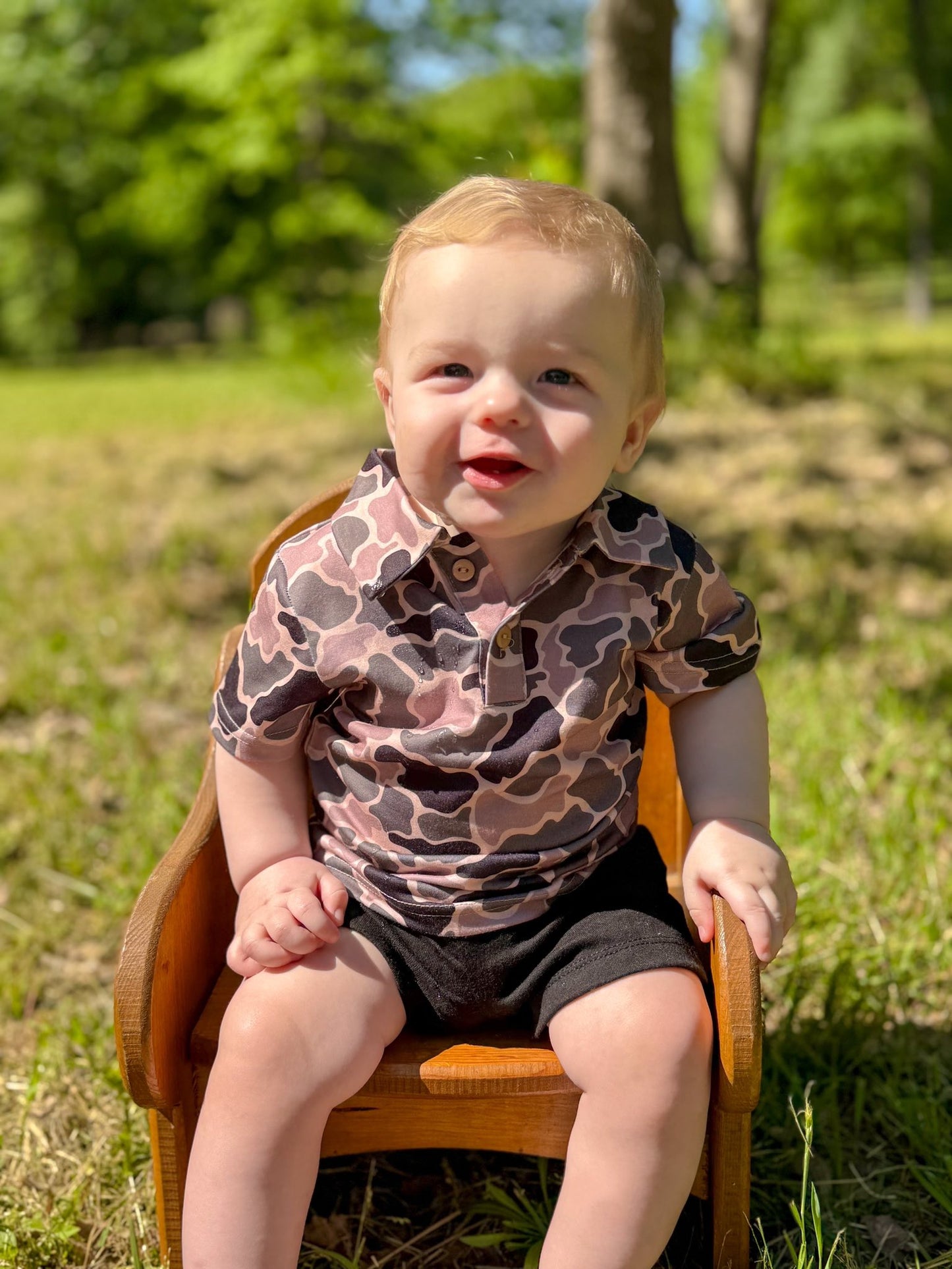 Coffee Camo Polo