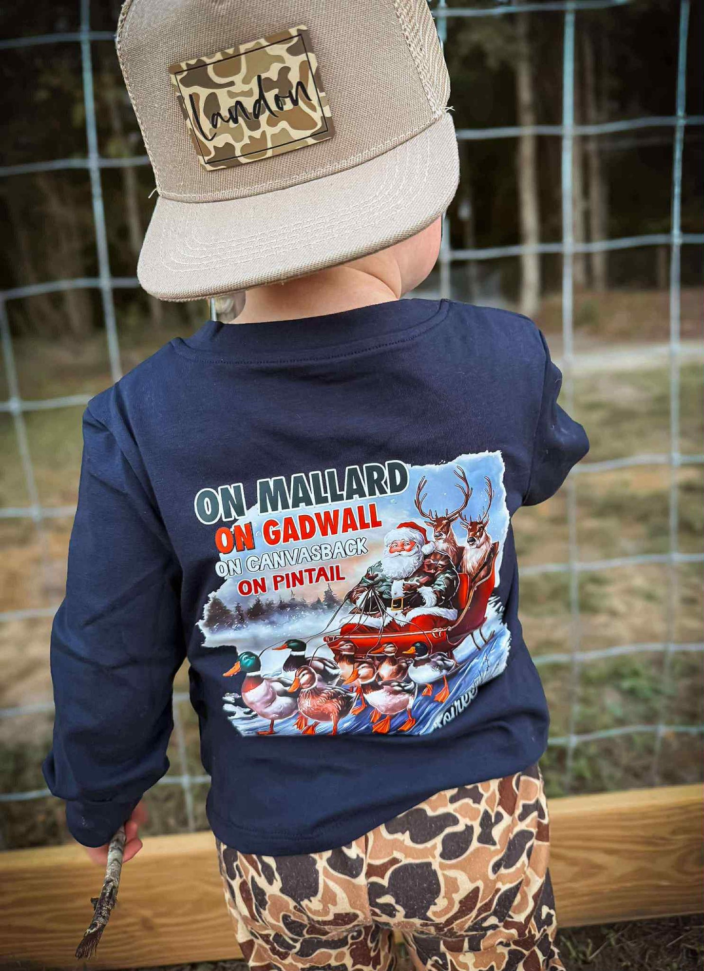 Christmas Mallard Sled Tee