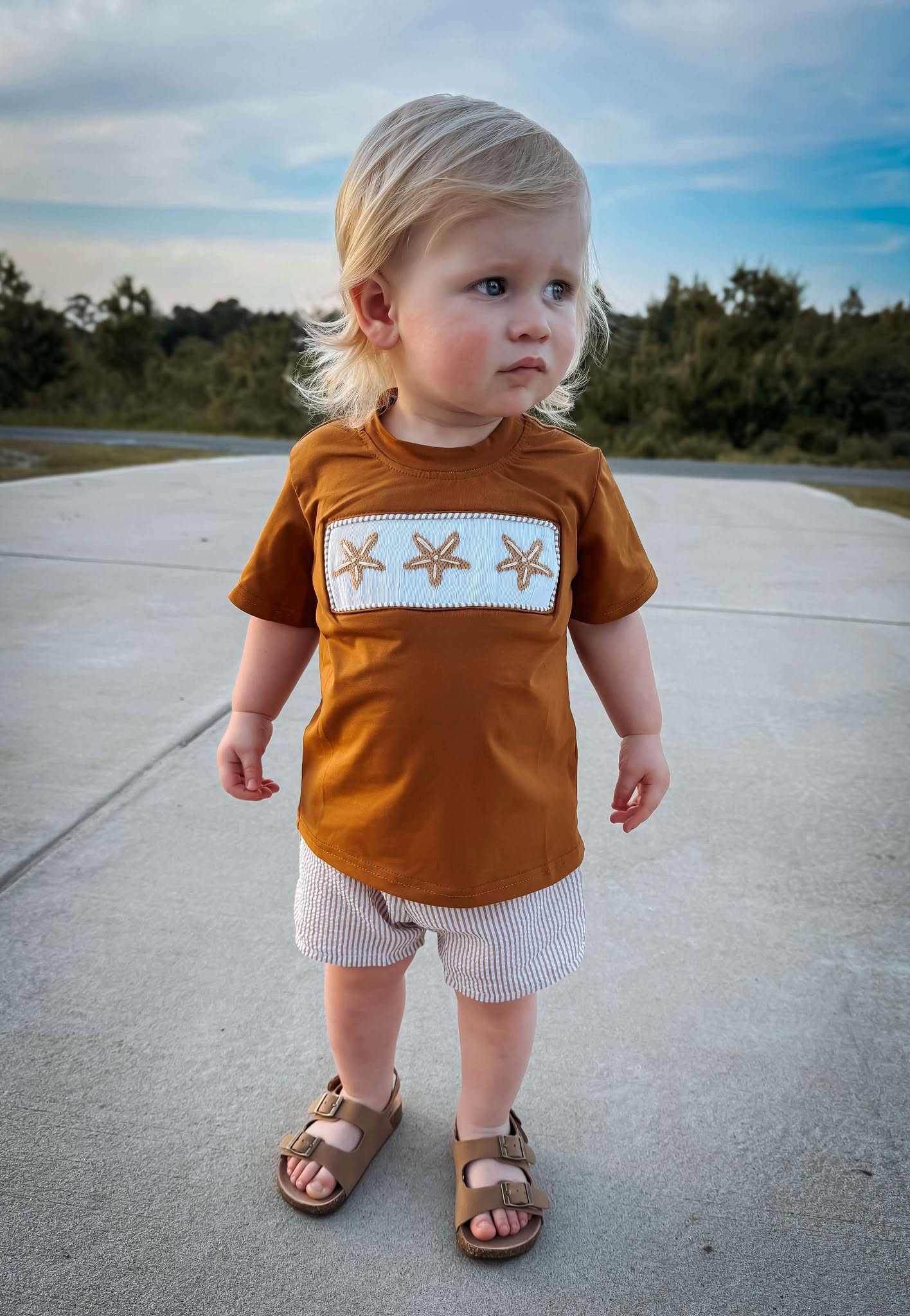 Starfish Smocked Set