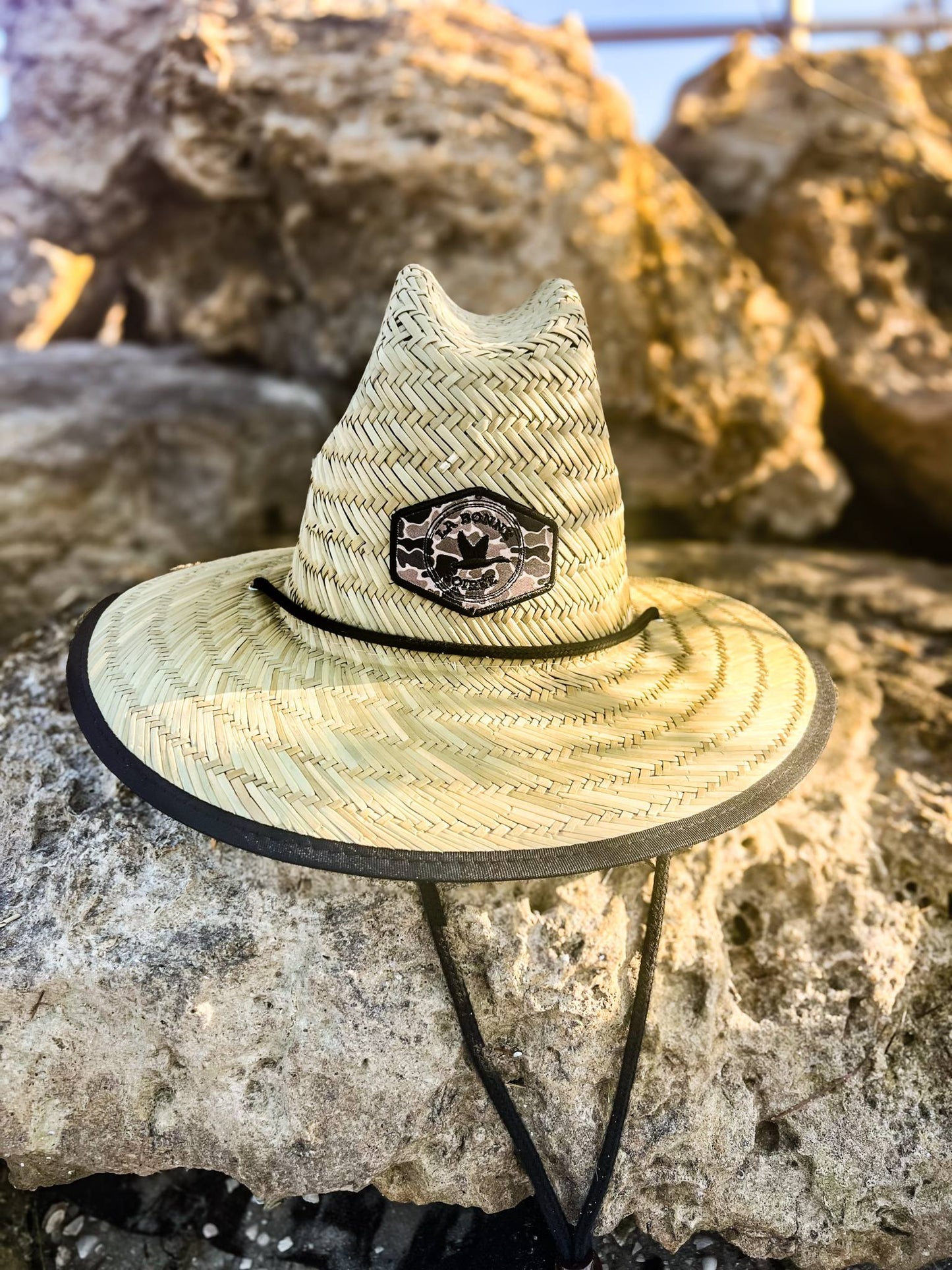Coffee Camo Straw Hat
