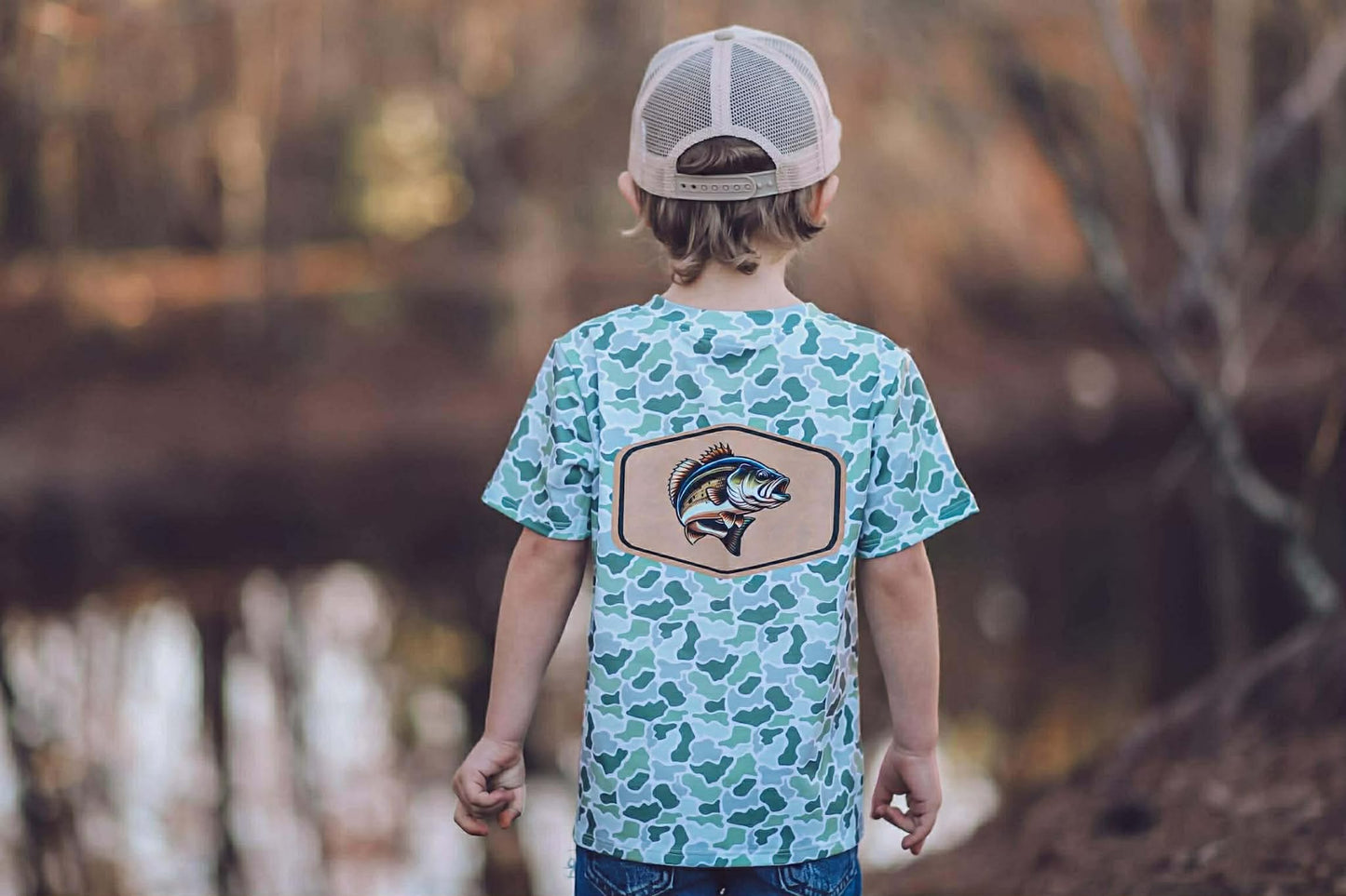Green Camo Bass Tee