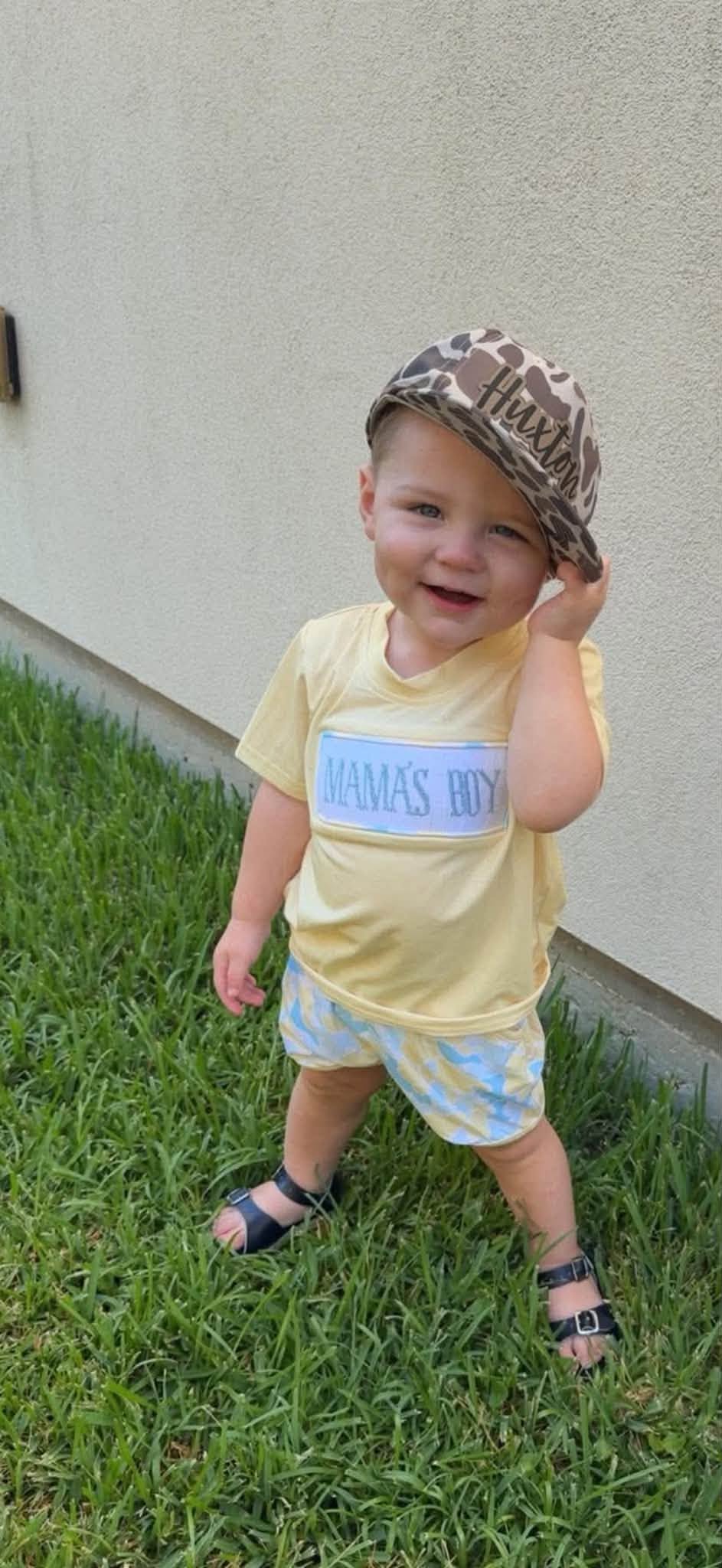 Sunny Day Smocked Mama's Boy SET