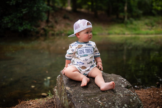Gone Fishing Smocked Bubble