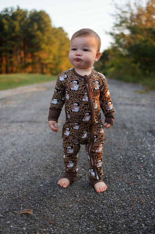 Camo  Santa Bamboo Zippy