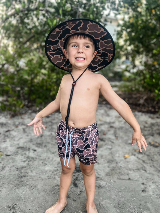 Coffee Camo Straw Hat