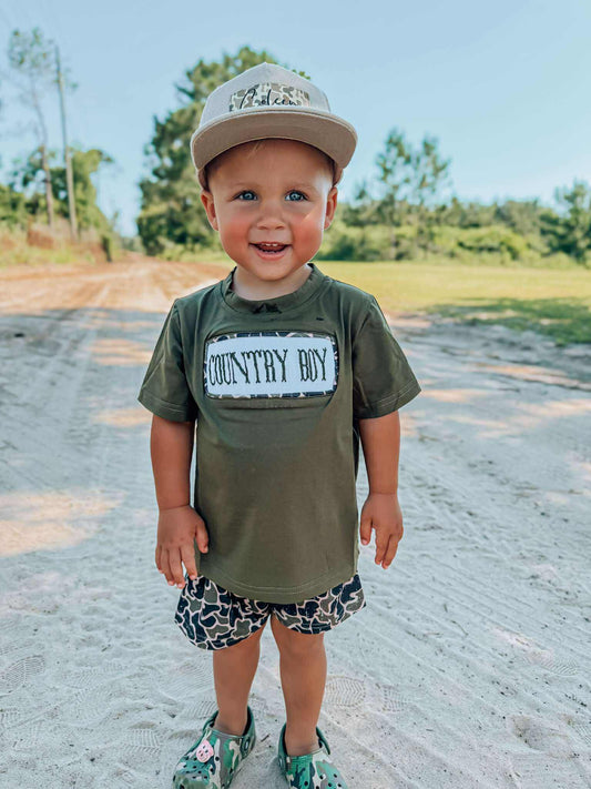 Country Boy Smocked Set