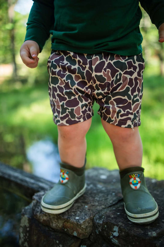 Deer Camp Camo Performance Shorts