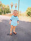 Navy Smocked Marlin Fish Bubble