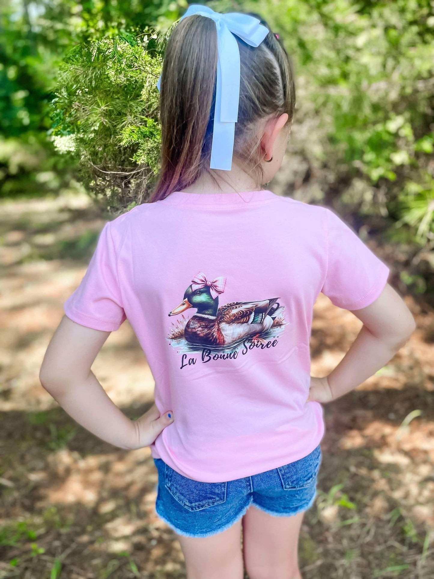 Girl Mallard Bow Tee