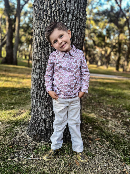 Natural Camo Polo