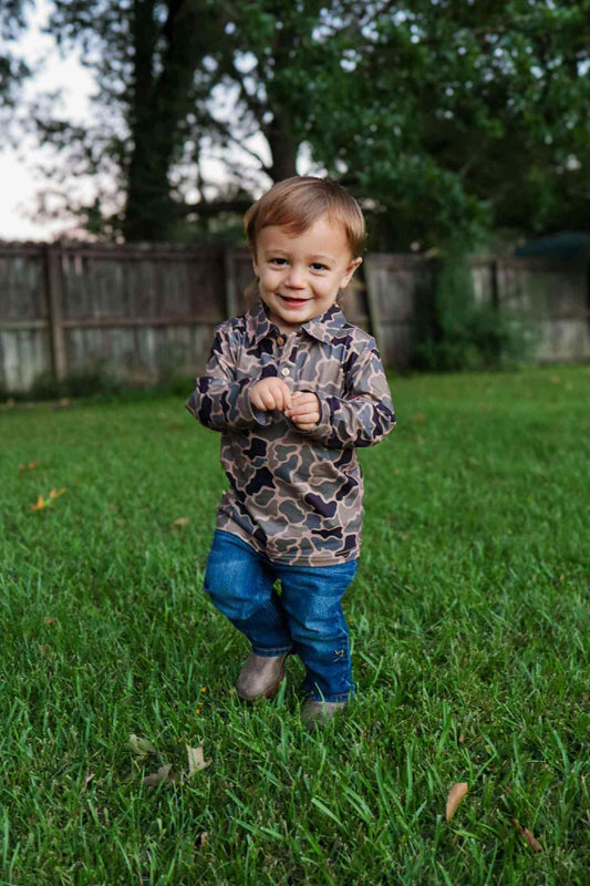 Coffee Camo Polo