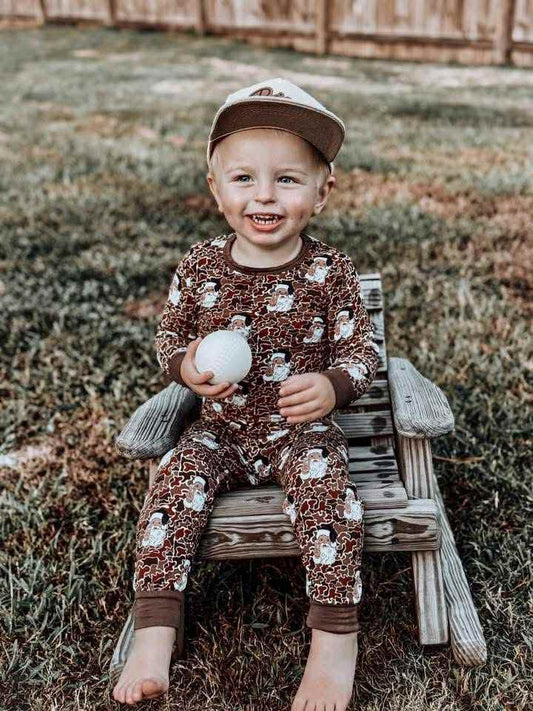 Camo  Santa Bamboo SET