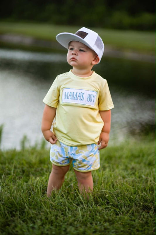 Sunny Day Smocked Mama's Boy SET
