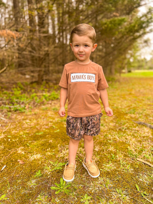 Smocked Bark Mama's Boy SET