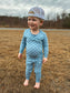 Blue Checkered Bamboo SET