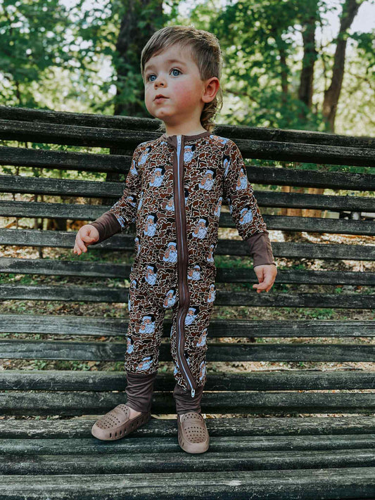 Camo  Santa Bamboo Zippy