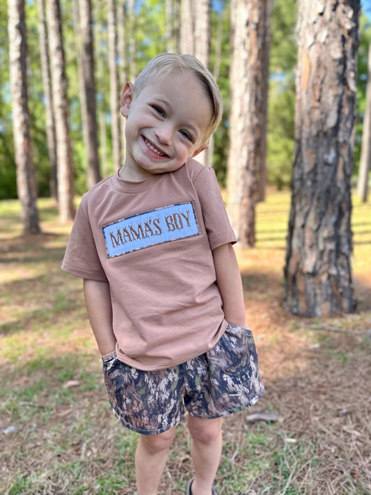 Smocked Bark Mama's Boy SET