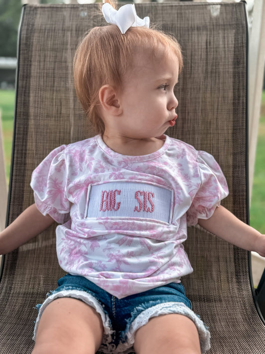Big Sis Smocked Tee