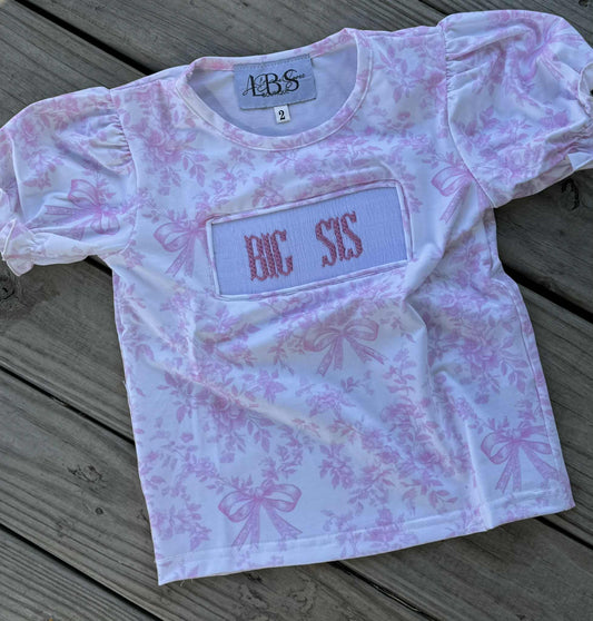 Big Sis Smocked Tee