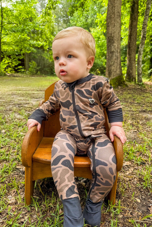 Baby Zip Up  Gauge Camo
