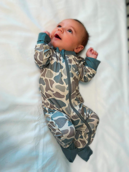 Baby Zip Up - Classic Deer Camo