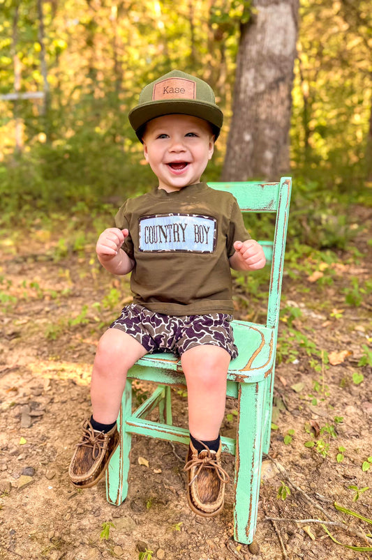 Country Boy Smocked Set