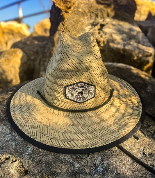 Dog Camo Straw Hat