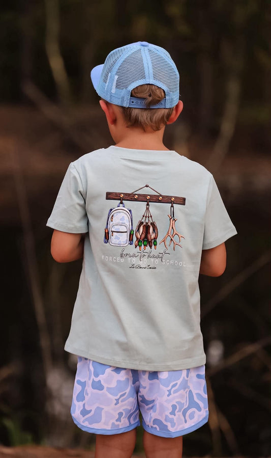 Born To Hunt Forced To Go To School Tee