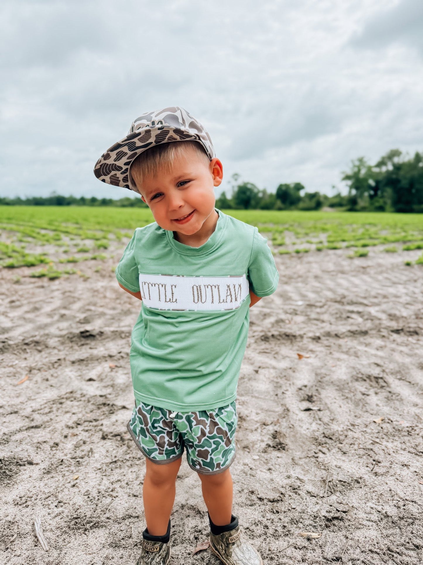 Little Outlaw Smock SET