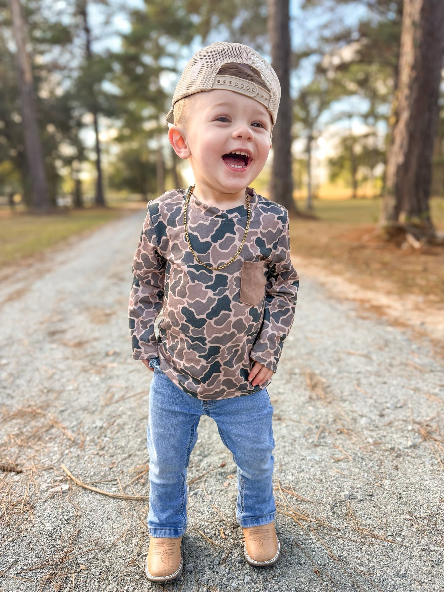 Pocket Tee (Coffee Camo)