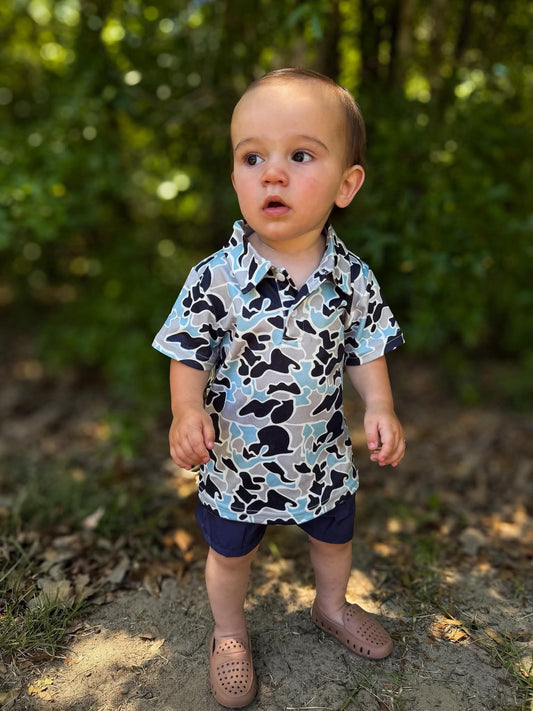Deep Sea Camo Polo