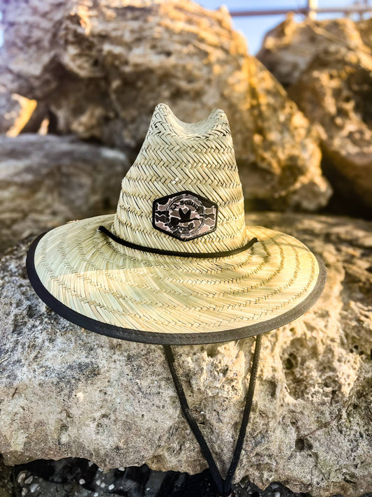 Coffee Camo Straw Hat