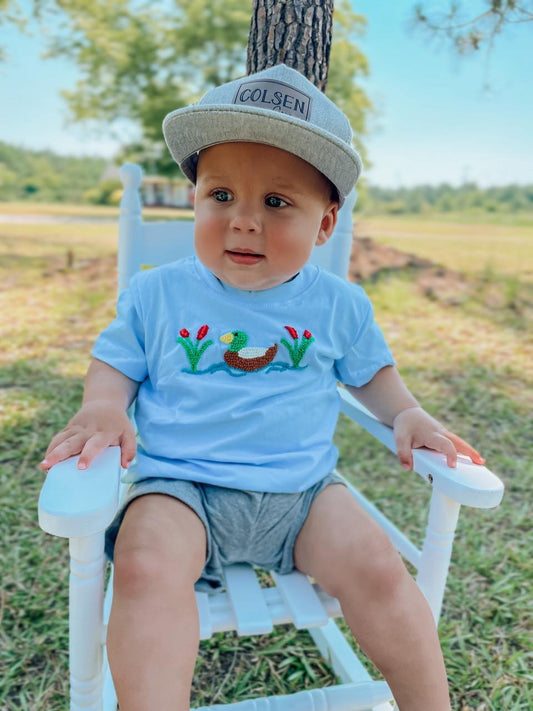 Nolan's Swimming Duck French Knot Tee