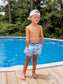 Blue Camo Swim Shorts