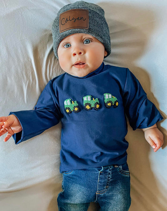 French Knot Tractor Shirt