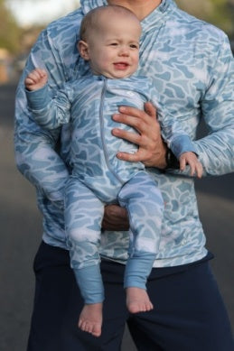 Baby Zip Up - Blue Camo